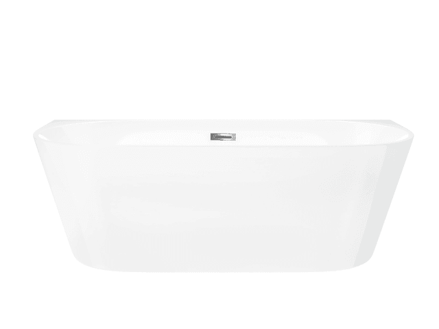 Wanna przyścienna MONO E029XLBSL 170x80 cm Korek klik-klak Stal Szczotkowana