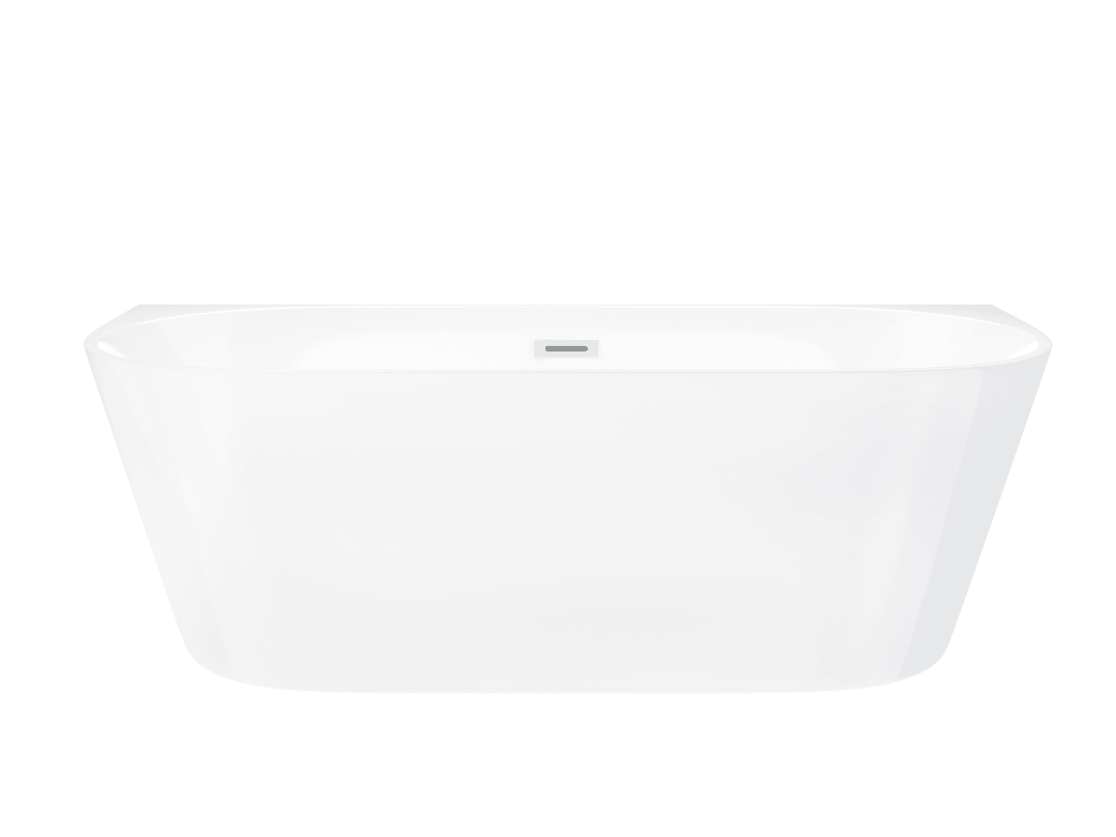 Wanna przyścienna MONO E029LBSL 160x75 cm Korek klik-klak Biały