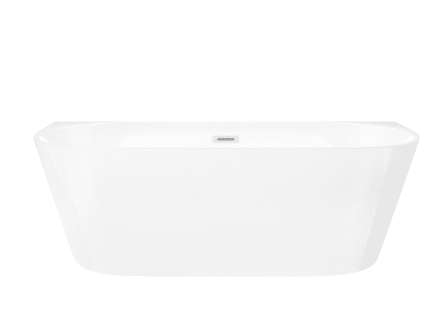 Wanna przyścienna MONO E029LBSL 160x75 cm Korek klik-klak Biały