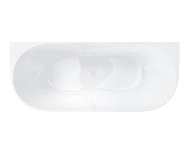 Wanna przyścienna MONO E029LBSL 160x75 cm Korek klik-klak Biały