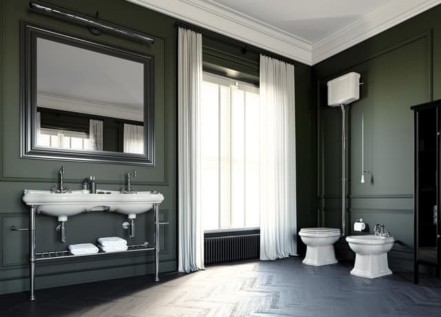 RETRO podpora podwójnej umywalki 120 cm z półką, chrom