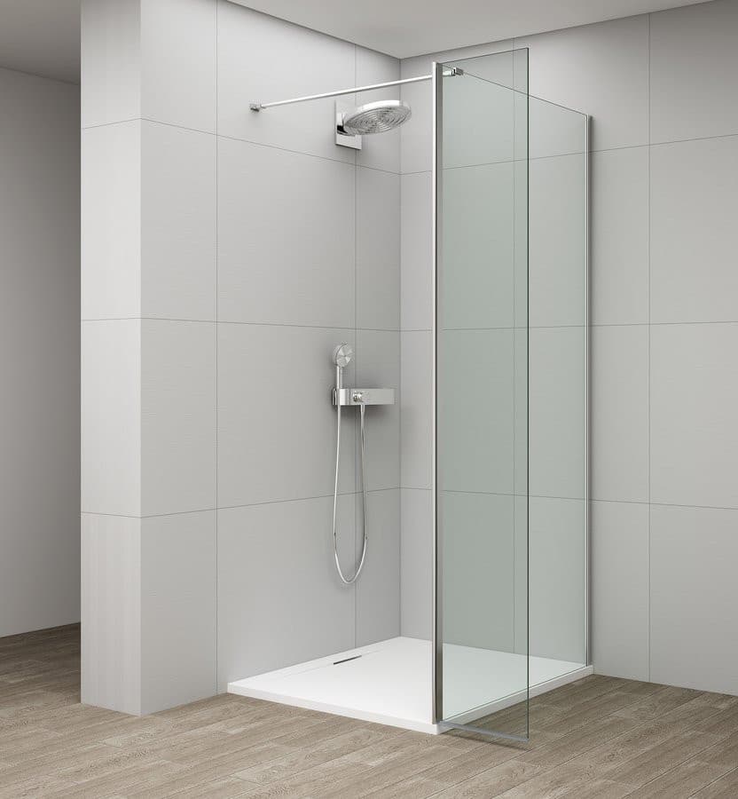 ESCA CHROME kabina przysznicowa, stałe szkło 1000 mm, szkło czyste, panel obrotowego 500 mm
