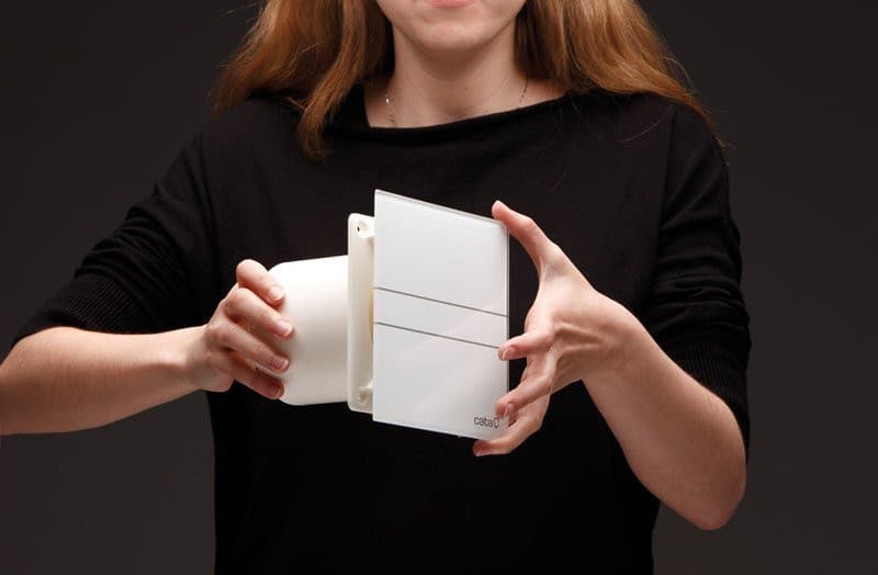 E-120 GT wentylator łazienkowy osiowy 120mm z timerem 15W biały