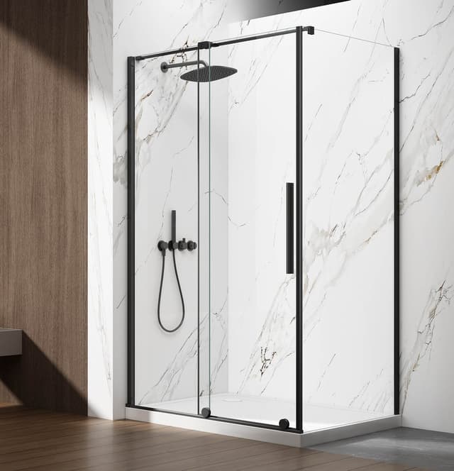 SPIRIT BLACK kabina prysznicowa 1500x900mm wariant L/P