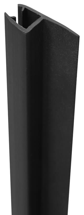 Uszczelka pionowa, pomiędzy szkła 6mm, 2000mm, czarny