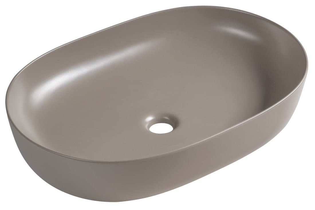 ARDEA ceramiczna umywalka nablatowa, 60,5x41,5cm, agila