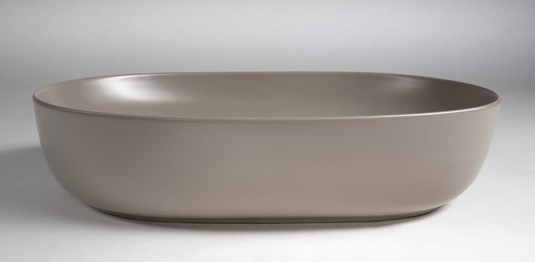 ARDEA ceramiczna umywalka nablatowa, 60,5x41,5cm, agila