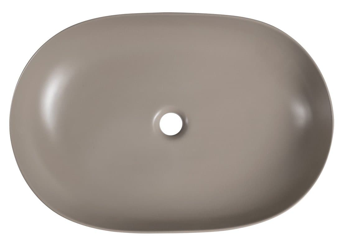 ARDEA ceramiczna umywalka nablatowa, 60,5x41,5cm, agila