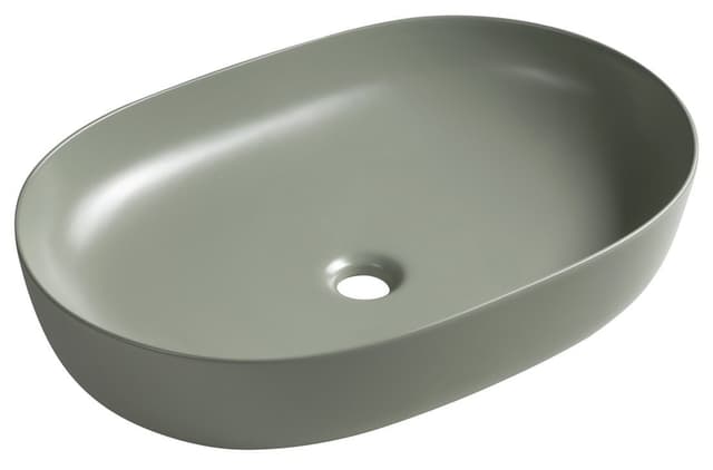 ARDEA ceramiczna umywalka nablatowa, 60,5x41,5cm, verde