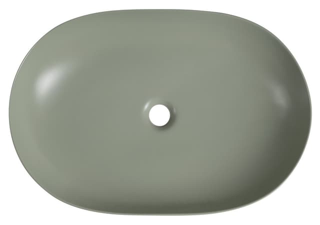 ARDEA ceramiczna umywalka nablatowa, 60,5x41,5cm, verde