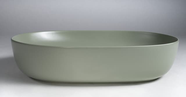 ARDEA ceramiczna umywalka nablatowa, 60,5x41,5cm, verde