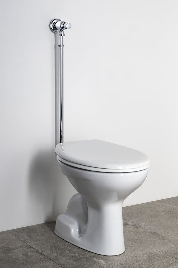 TEMPOR samozamykający ścienny zawór WC, chrom