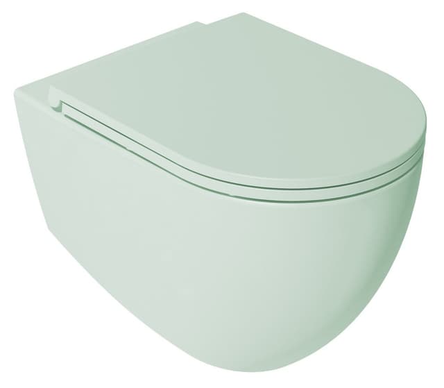 INFINITY miska WC wisząca, Rimless, 36,5x53cm, mint