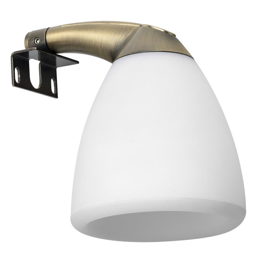 CANDELA oświetlenie ścienne LED, 4 W, 83x108x114mm, IP44, brąz