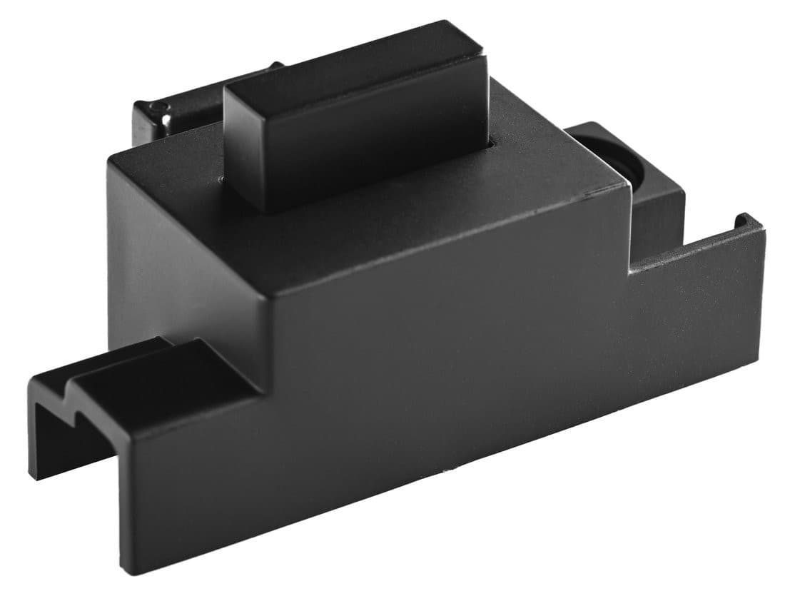LUXOR BLACK kostka prowadnicy, prawa, czarny mat