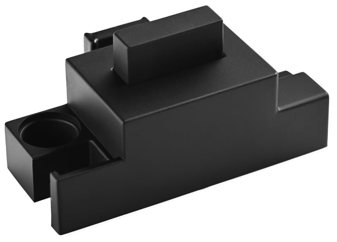 LUXOR BLACK kostka prowadnicy, lewa, czarny mat