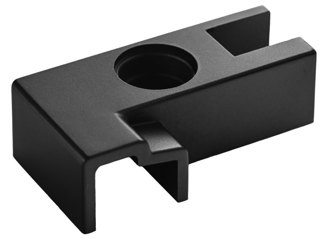 LUXOR BLACK łącznik narożny końcowy, lewy, czarny mat