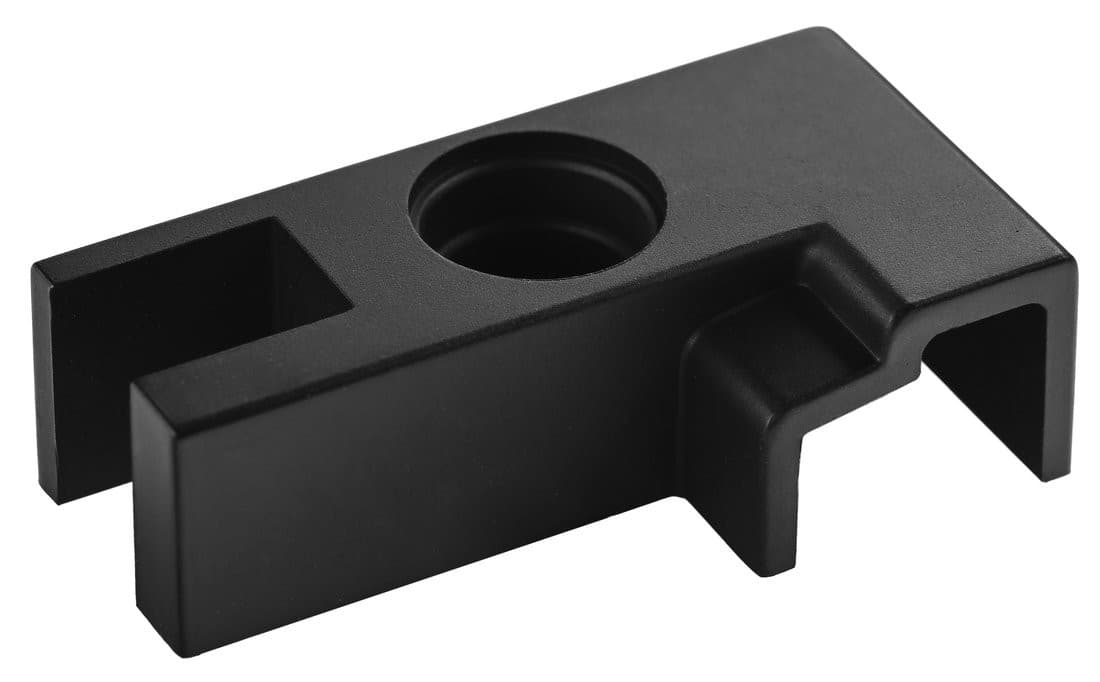 LUXOR BLACK łącznik narożny końcowy, prawy, czarny mat