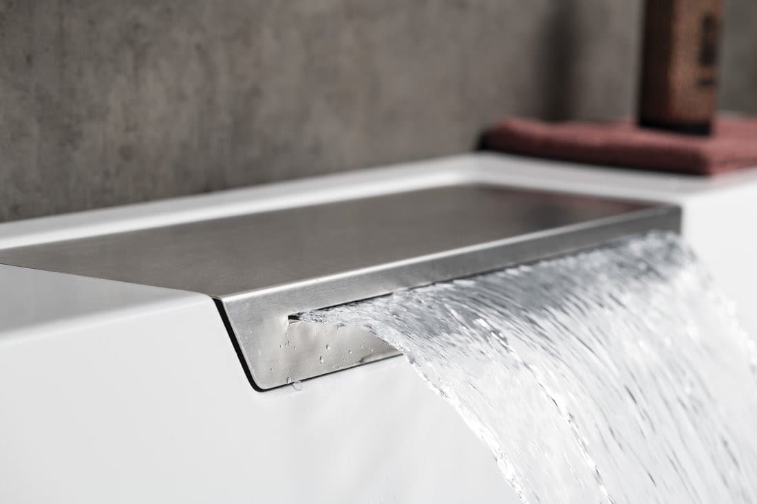 CAME FALLS POOLMASTER wanna z hydromasażem, 175x175x50cm, chrom