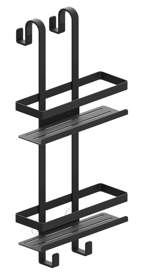 MYLINE półka prysznicowa wisząca, 240x490x220mm, czarny mat