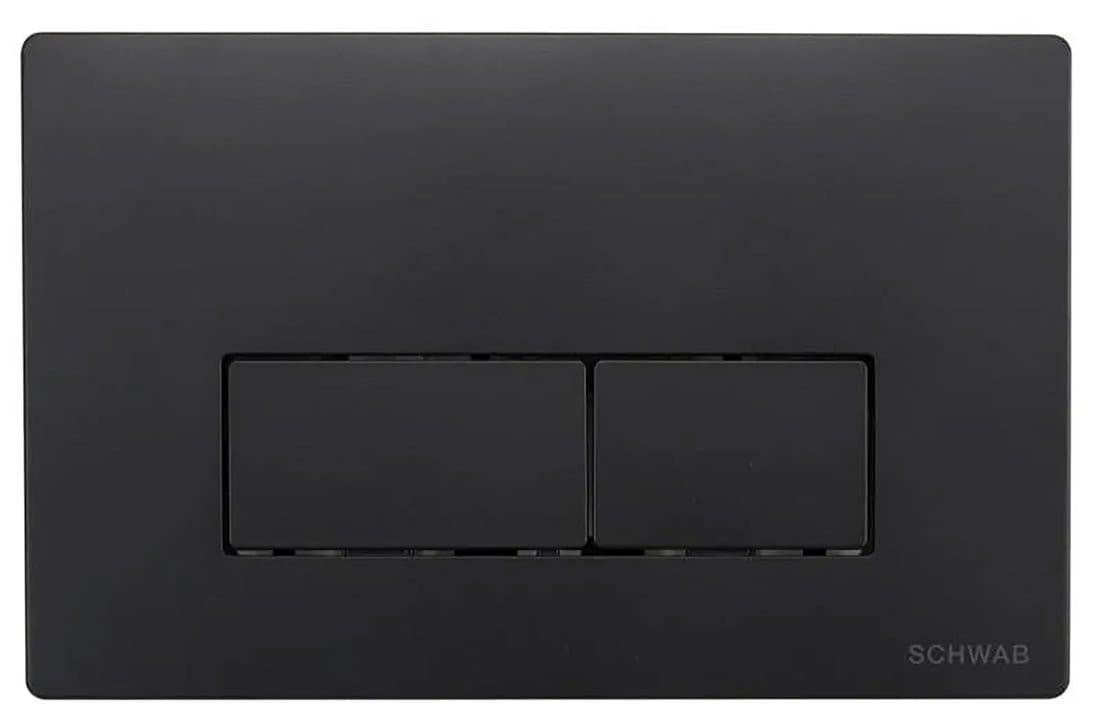 SCHWAB PLUTO przycisk spłuczki, 247x160 mm, czarny mat