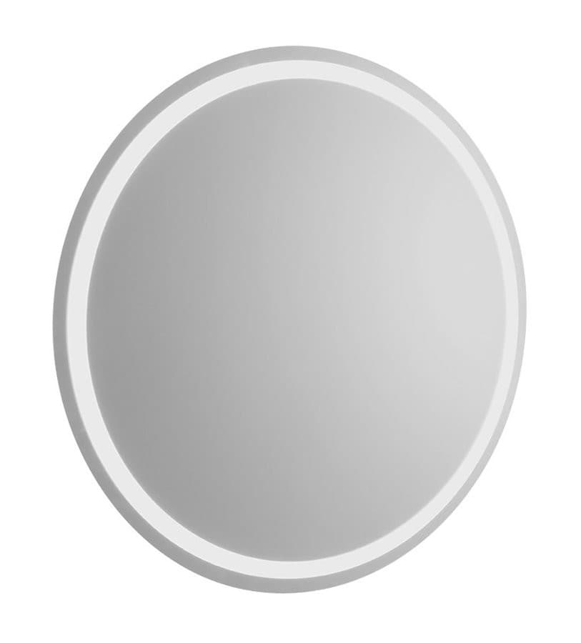 CIRASA Szafka łazienkowa 60 cm z umywalką i lustrem LED, 2 szuflady, dąb Alabama