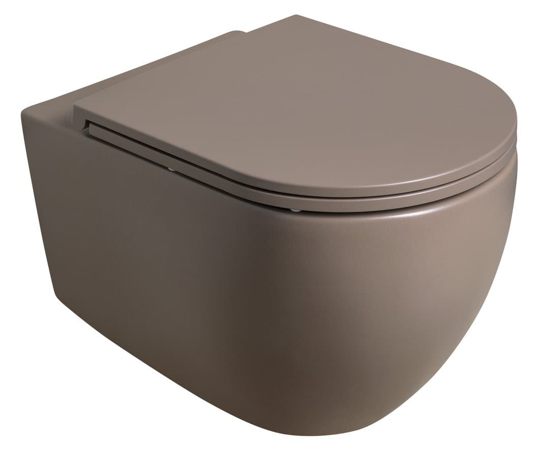 INFINITY deska WC, SLIM, Soft Close, Easy Take, taupe