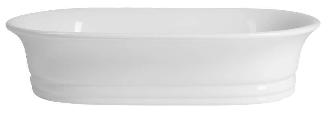 TIVOLI umywalka ceramiczna nablatowa 55x38cm, biały