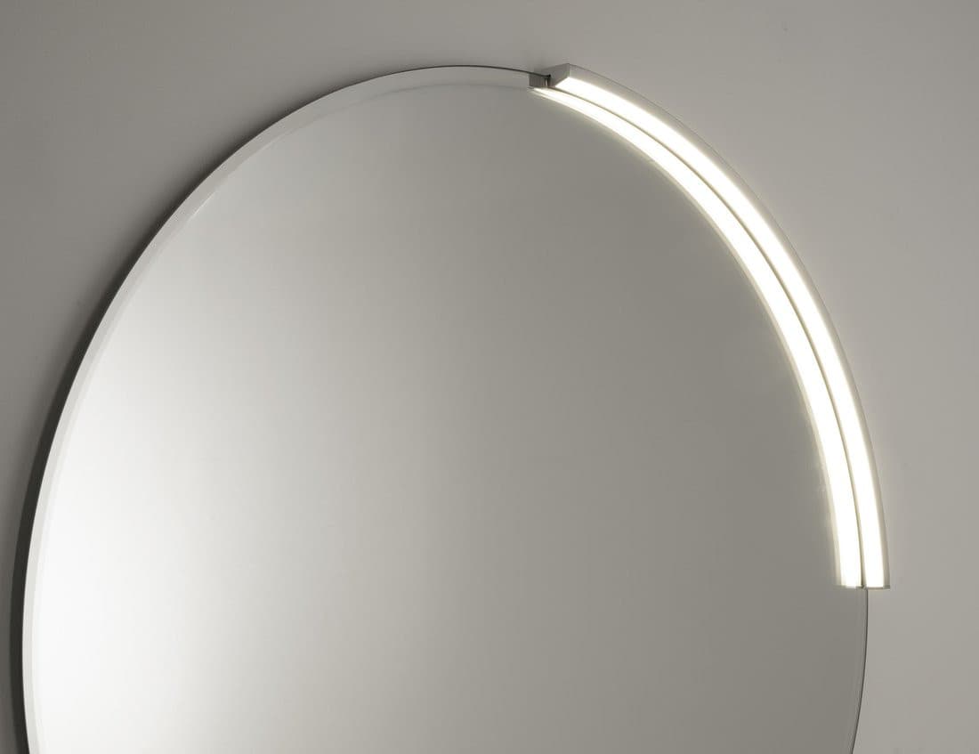 MOON LED oświetlenie 8,8W, 230V, 573x12x22mm, R400mm, chrom