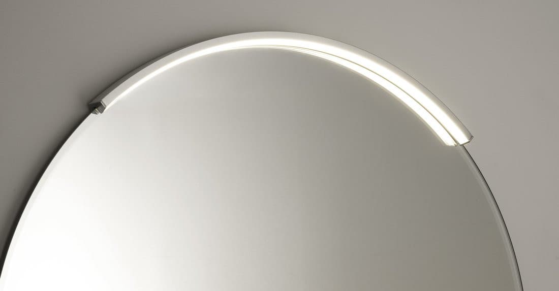MOON LED oświetlenie 8,8W, 230V, 573x12x22mm, R400mm, chrom