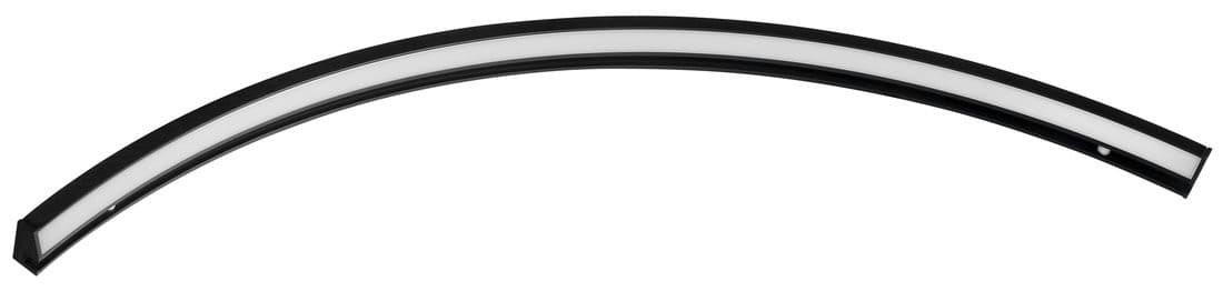 MOON LED oświetlenie 7,5W, 230V, 502x12x22mm, R350mm, czarny mat