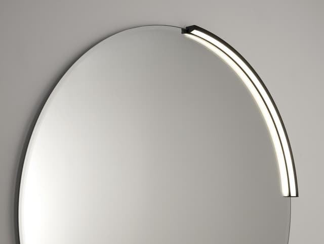 MOON LED oświetlenie 7,5W, 230V, 502x12x22mm, R350mm, czarny mat