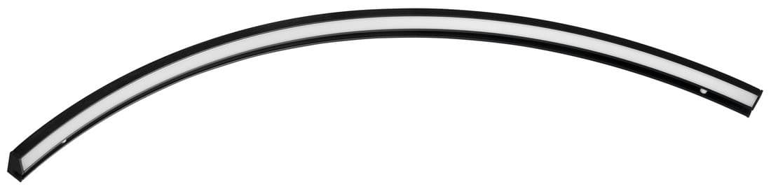 MOON LED oświetlenie 8,8W, 230V, 573x12x22mm, R400mm, czarny mat