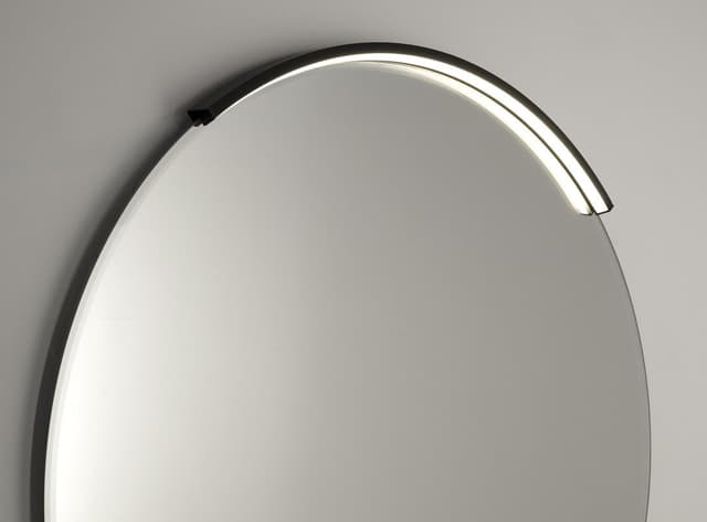 MOON LED oświetlenie 8,8W, 230V, 573x12x22mm, R400mm, czarny mat