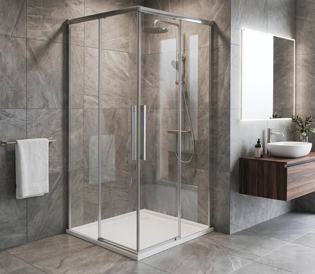 LUXOR kabina prysznicowa kwadratowa narożna 800x800mm, wejście narożne