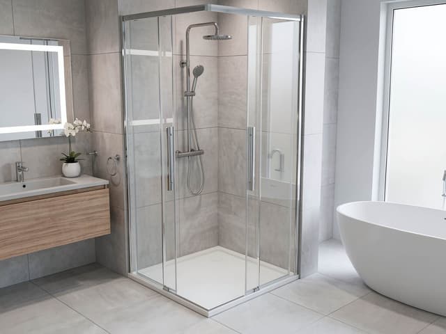 LUXOR kabina prysznicowa kwadratowa narożna 800x800mm, wejście narożne
