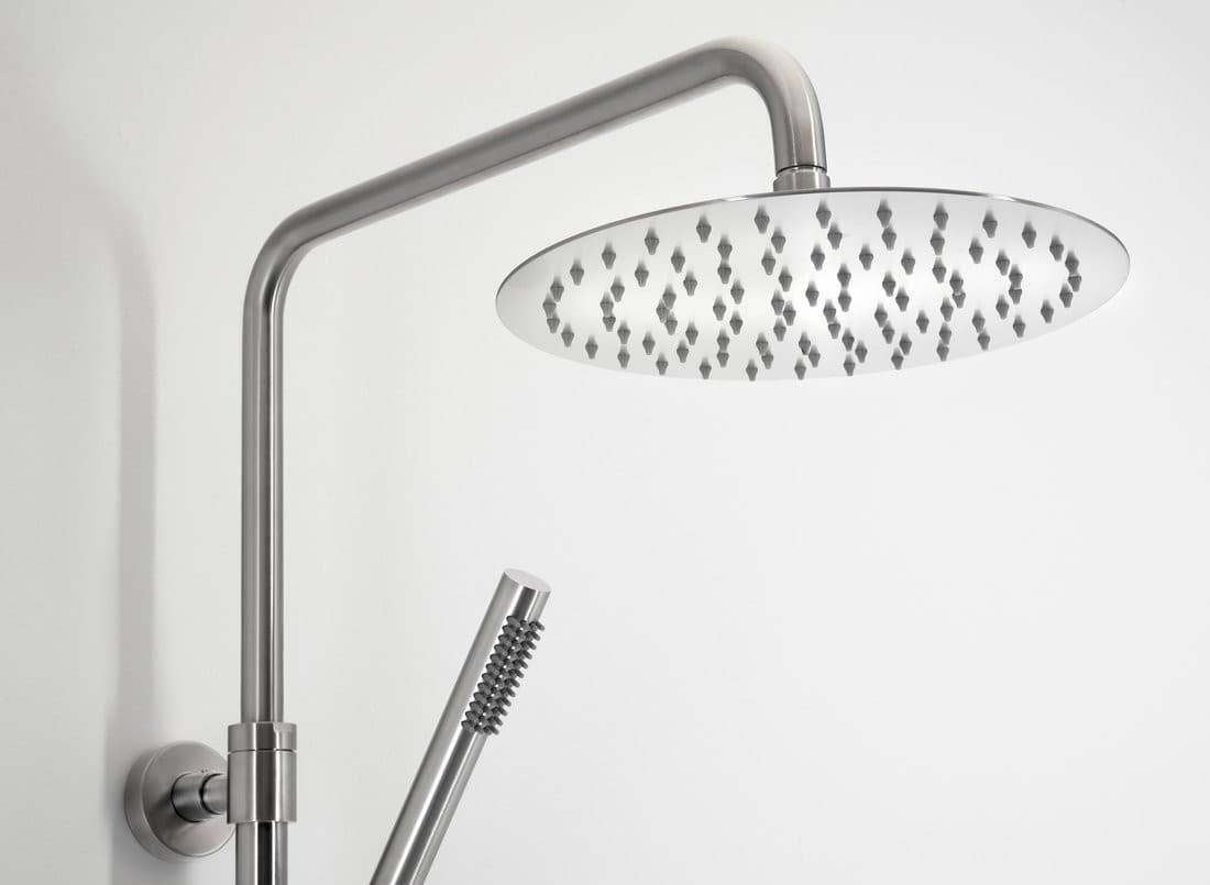 MINIMAL Kolumna prysznicowa z baterią dźwigniową, stal nierdzewna mat