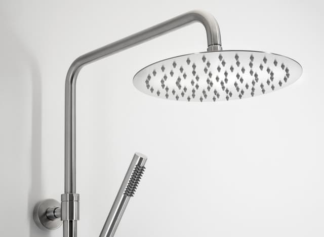 MINIMAL Kolumna prysznicowa z baterią dźwigniową, stal nierdzewna mat