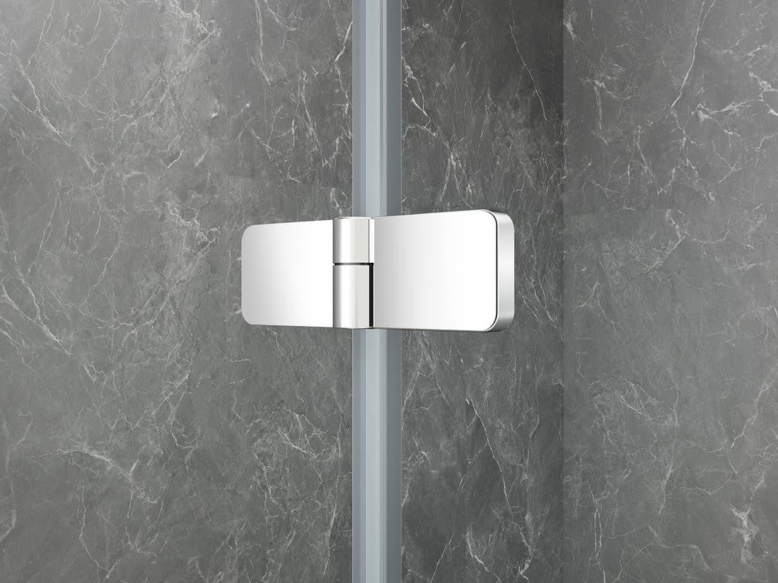 GLOBE CHROME drzwi prysznicowe do wnęki 1000mm, szkło czyste, lewe