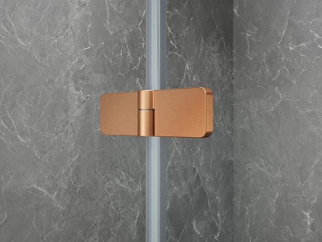 GLOBE COPPER MATT drzwi prysznicowe do wnęki 1000mm, szkło czyste, lewe