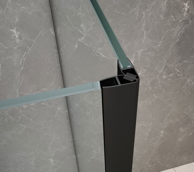 GLOBE GUN METAL kabina prysznicowa półokrągła 900x800mm, szkło czyste, lewe