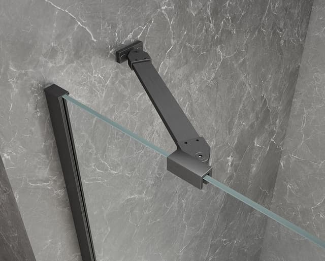 GLOBE GUN METAL kabina prysznicowa półokrągła 1000x900mm, szkło matowe, lewe