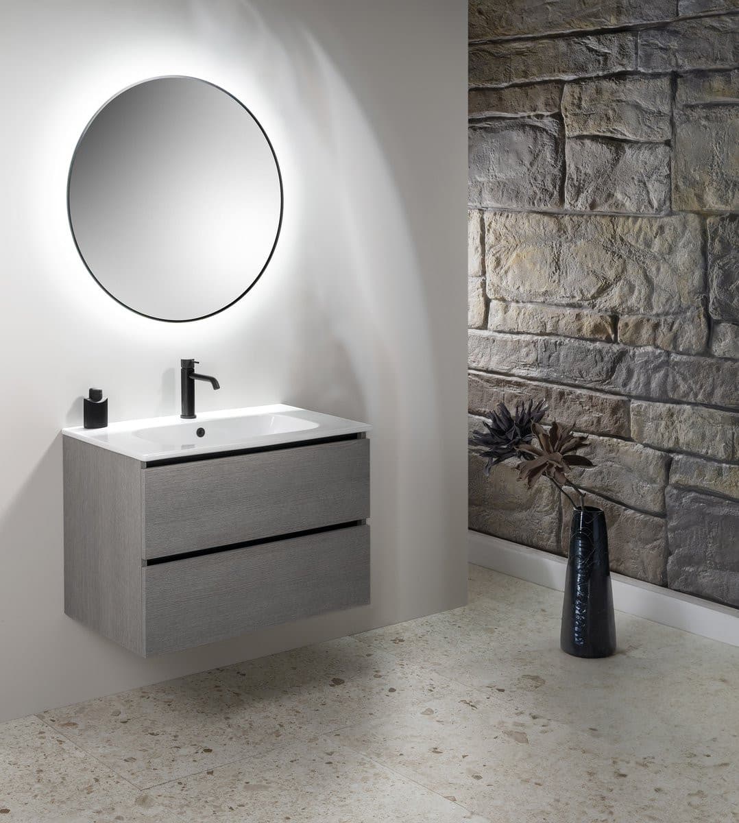 EZARA szafka pod umywalkę 69,8x52x46cm, sosna rustykalna