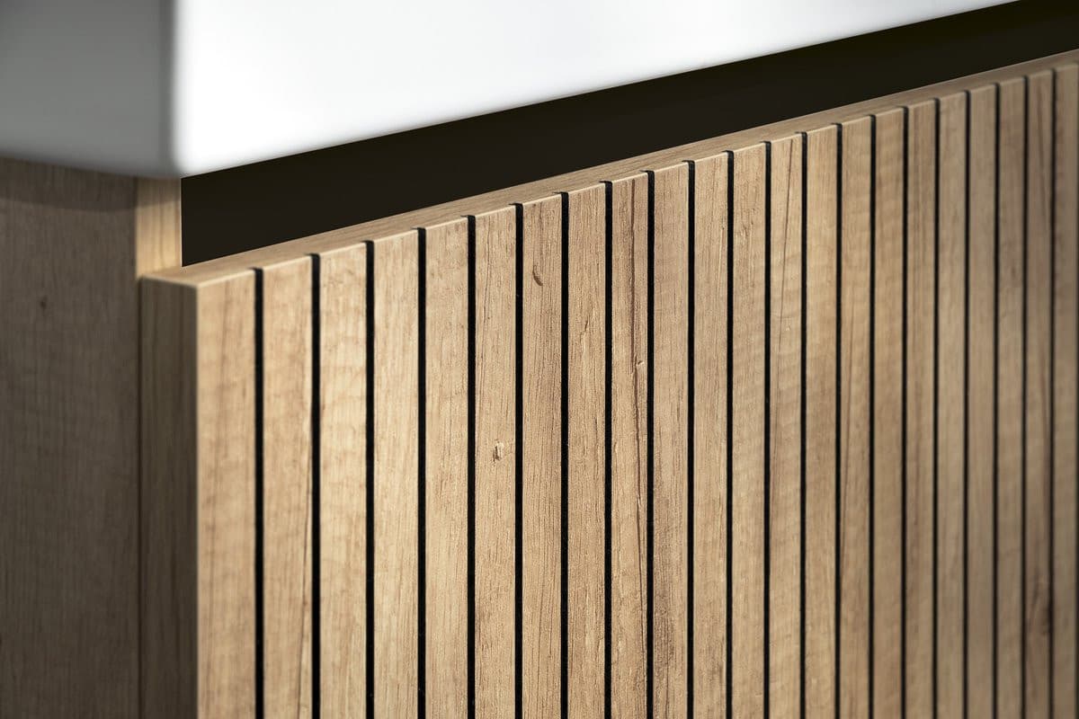 NELIO STRIP szafka umywalkowa 76,5x44x49cm, dąb Alabama