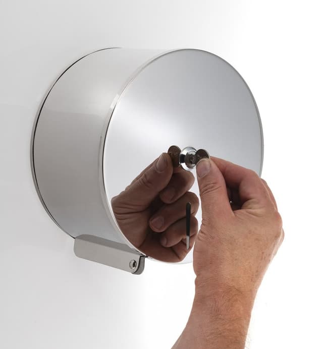 Zasobnik na papier toaletowy stal nierdzewna 205x210x115 mm