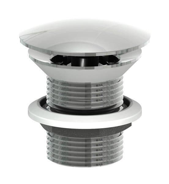 Korek umywalkowy MINIMAL 5/4 stal nierdzewna mat, duży grzybek