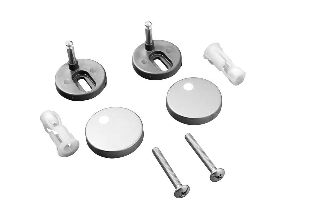 Zestaw mocowań do deski WC 1703-458, uchwyt ze stali nierdzewnej, 2 szt.