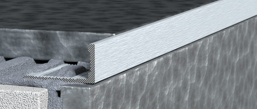 Aluminiowy profil narożny typ L, 250 cm, 12,5 mm, anodowany szczotkowany