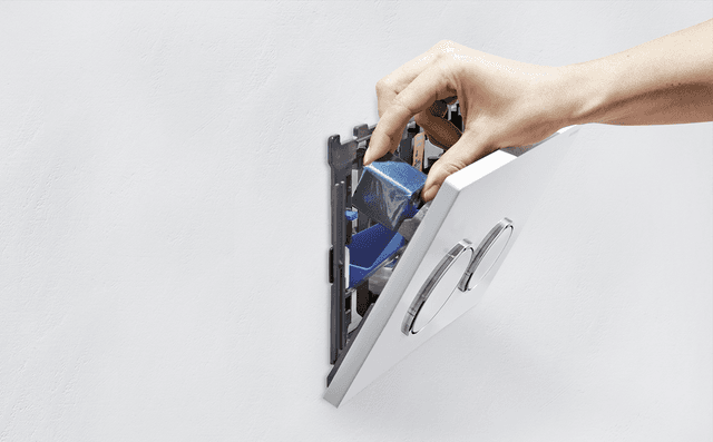 GEBERIT pojemnik na kostki higieniczne do spłuczki Sigma 12 cm