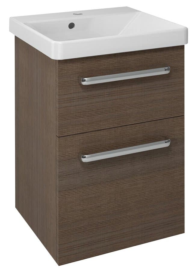 THEIA Szafka umywalkowa z 2 szufladami, 46,4x70x44,2 cm, sosna rustykalna